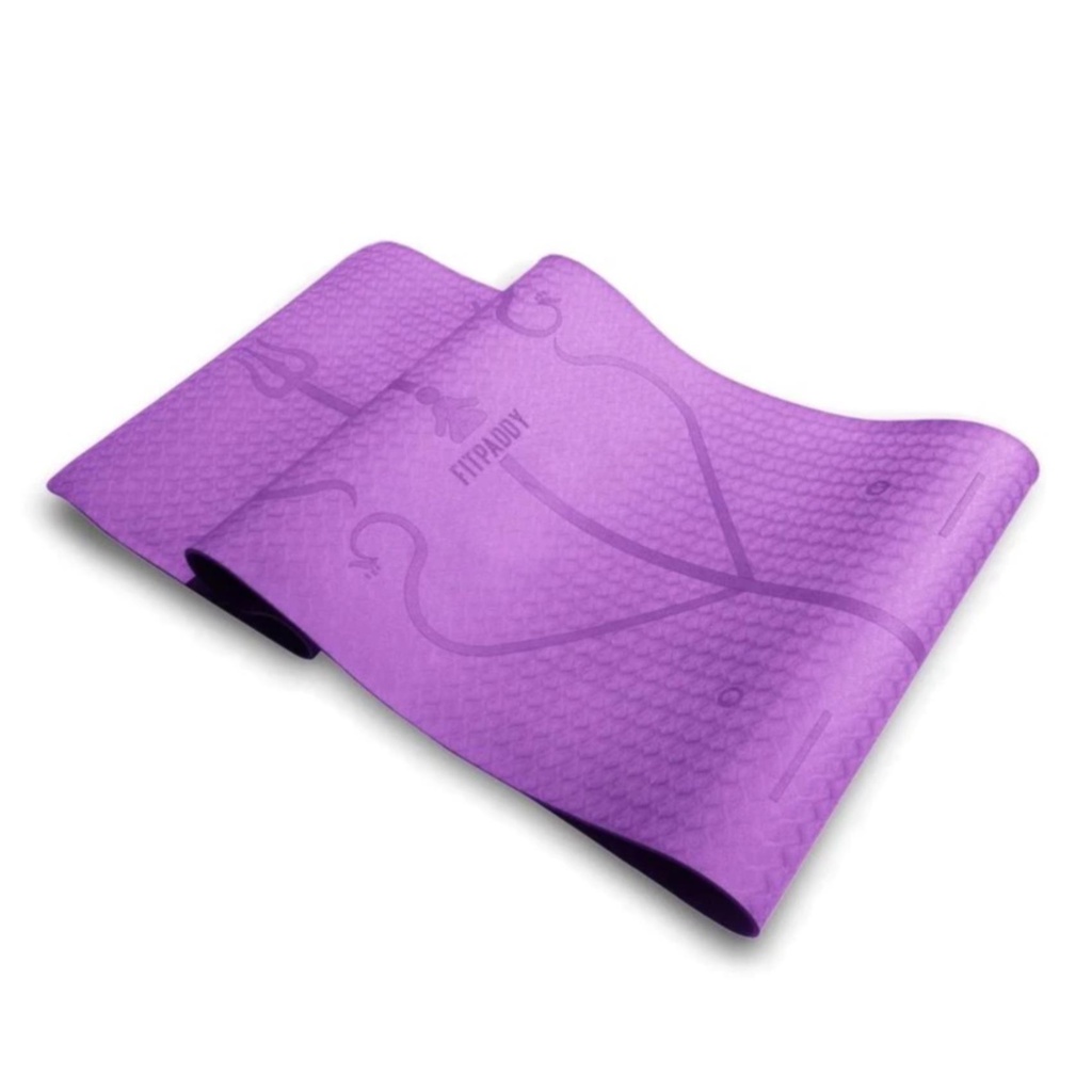 FITPADDY YOGA MAT TPE 6MM VIOLET