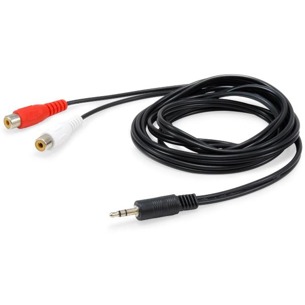 3.5MM MALE TO 2XRCA FEMALE STEREO A