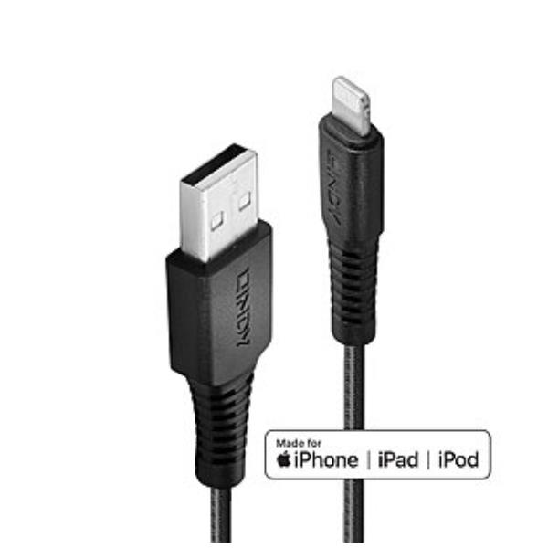 2M USB AN LIGHTNING KABEL, KEVLAR