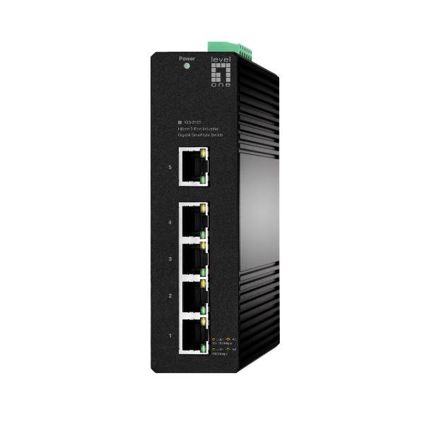 HILBERT 5-PORT INDUST.GBIT