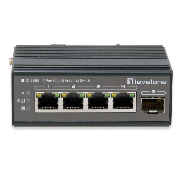 5-PORT GIGABIT P DIN