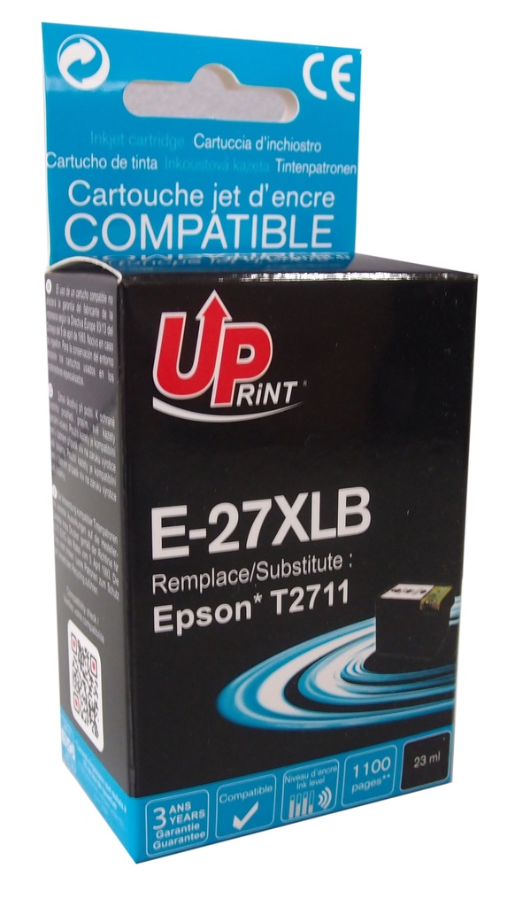 E-27XLXLB per EPSON T2711 T2701 Cartuccia inchiostro nero 23 ml