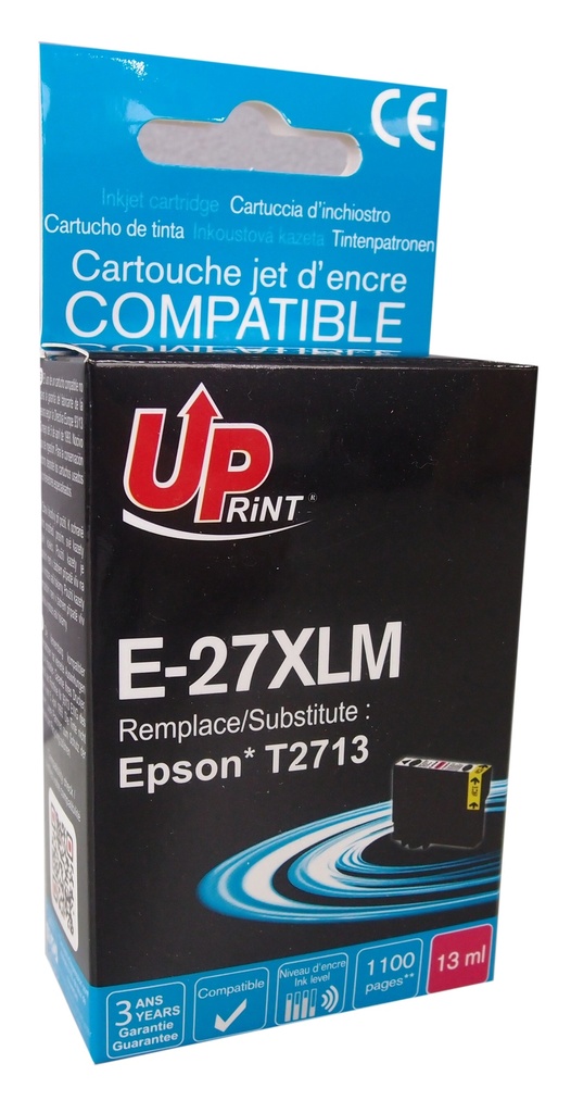 E-27XLXLM per EPSON T2713 T2703 Cartuccia inchiostro magenta 13 ml