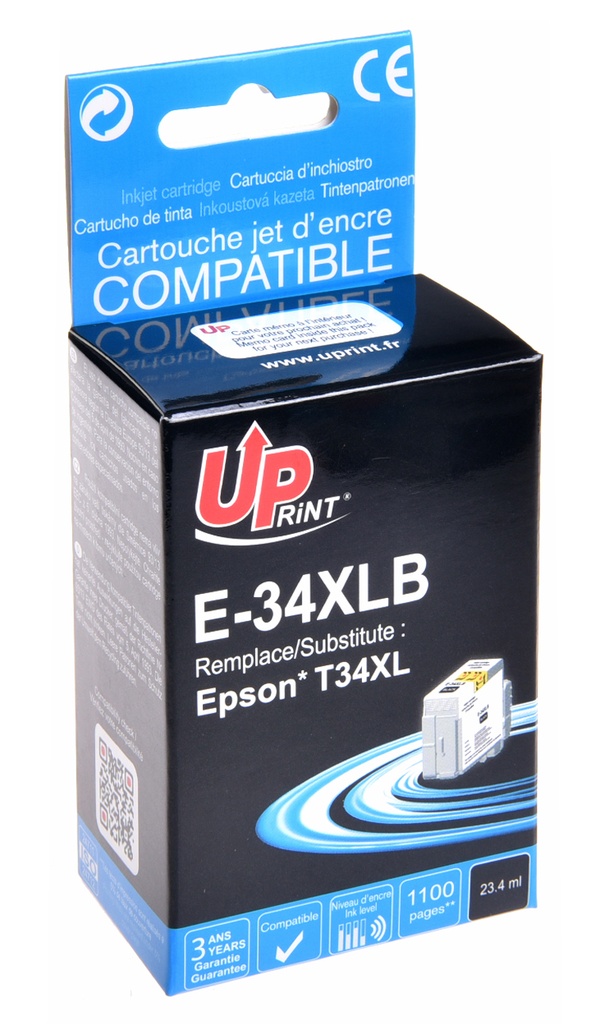 E-34XLB per EPSON T3471/3461 Cartuccia inchiostro nero 23.4ml  1.100pg