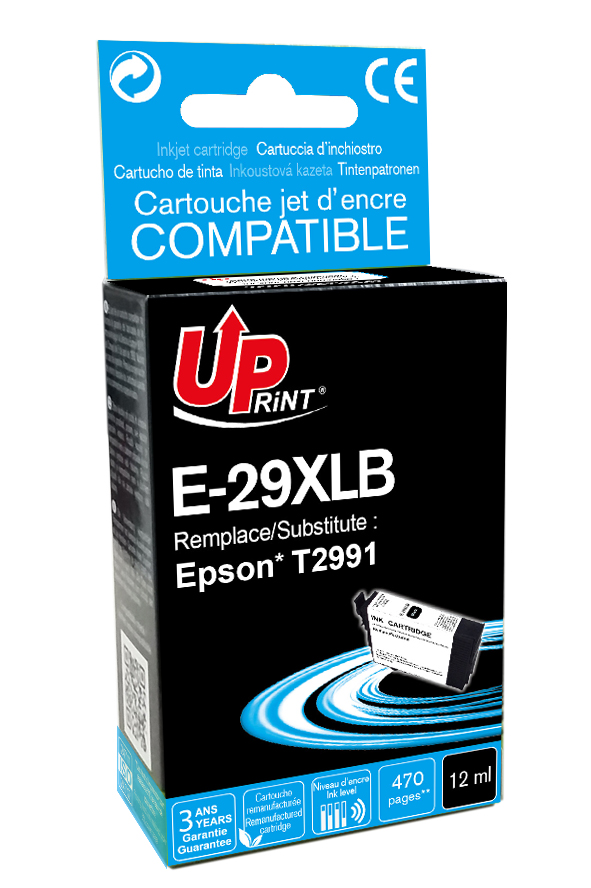 E-29XLB per EPSON T2981 T2991 Cartuccia inchiostro nero 12 ml