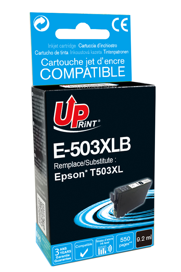 E-503XLB Per EPSON 503 Cartuccia inchiostro nero 9,2 ml