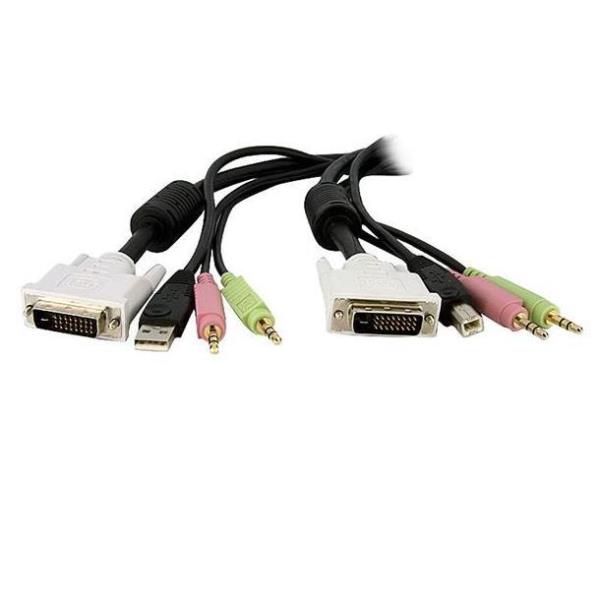 CAVO KVM SWITCH DVI-D USB 4-IN-1 3