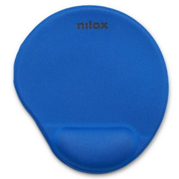 NILOX ERGONOMIC MOUSE PAD BLUE