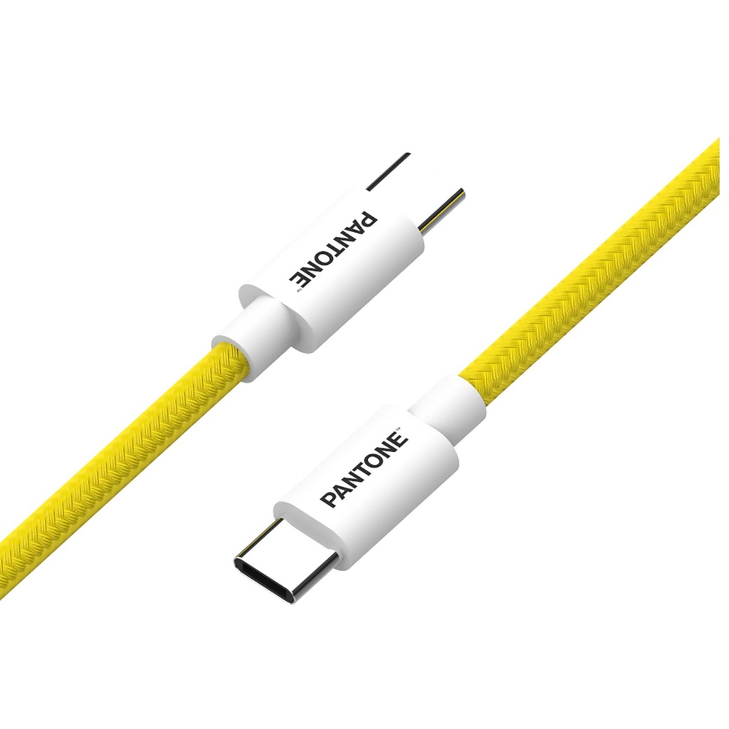 PANTONE USBC TO USBC CABLE YELLOW