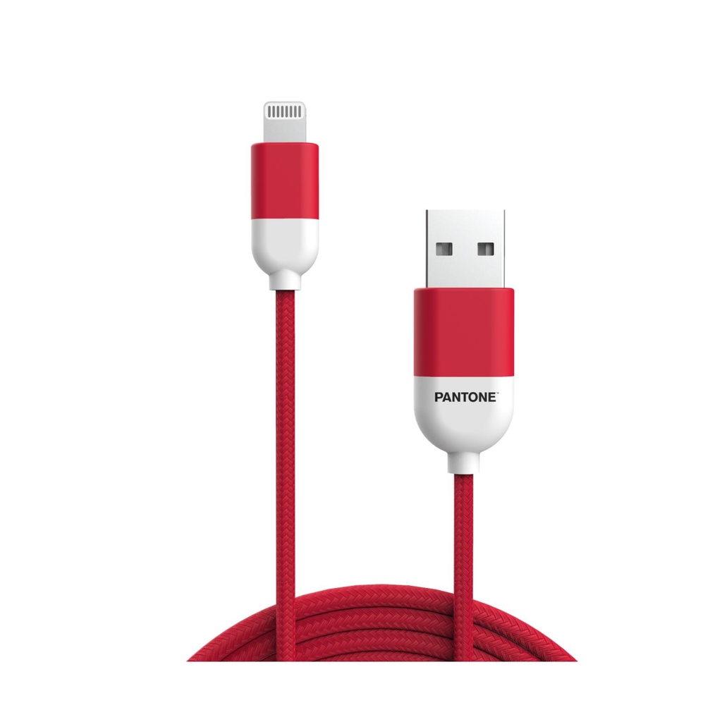 PANTONE LIGHTNING CABLE RED 1.5 MT