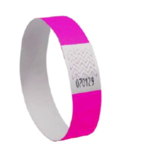 BRACCIALETTI TYVEK ROSA FLUO