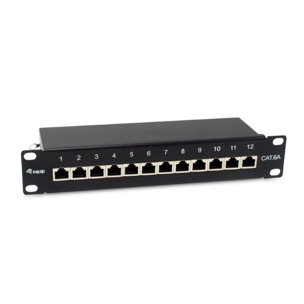 12-PORT CAT.6A SHIELDED PATCH PANEL