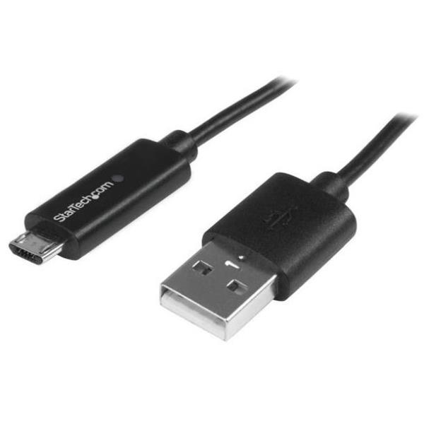 CAVO MICRO-USB CON LED M/M 1M