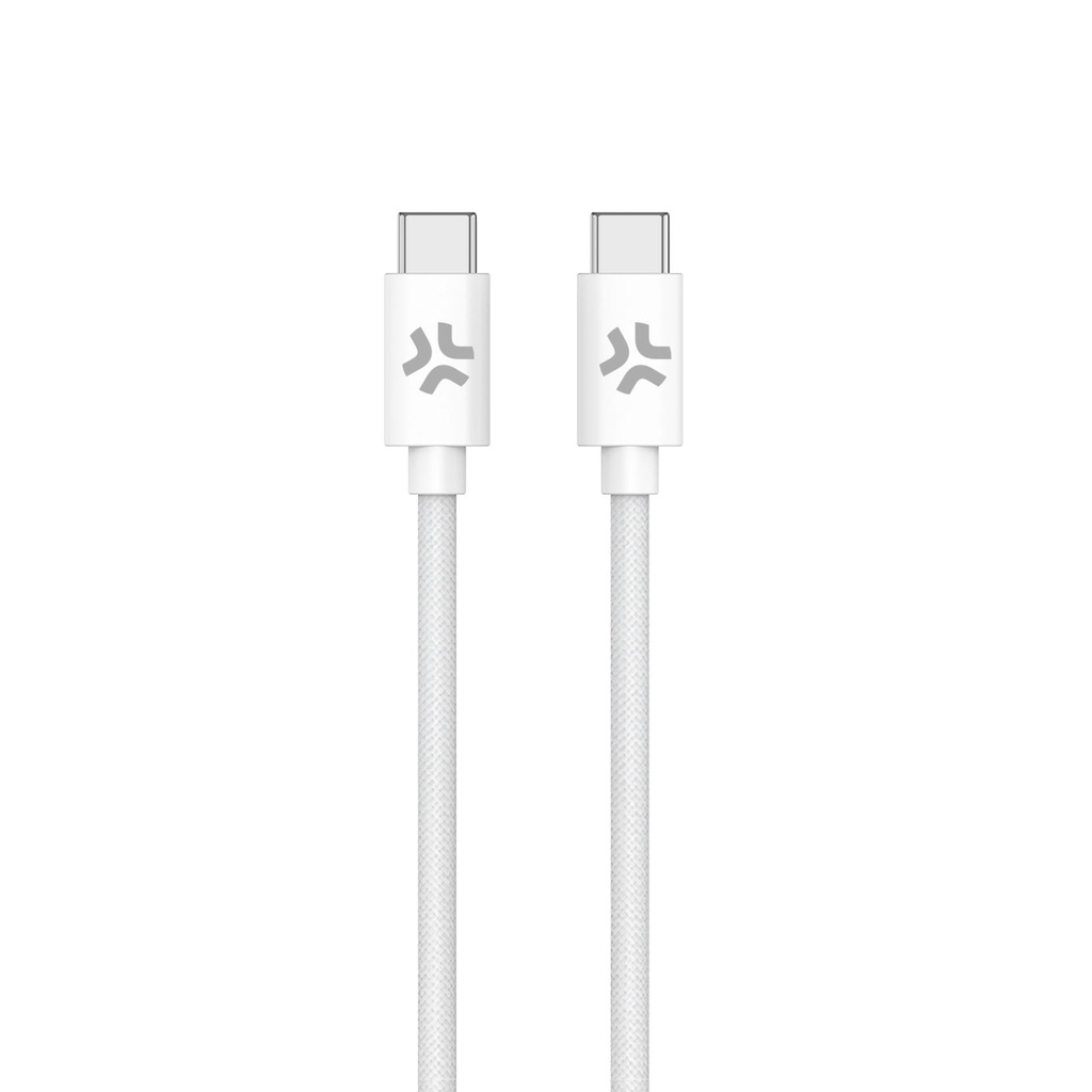 USB-C TO USB-C 1.5M WH COTTON