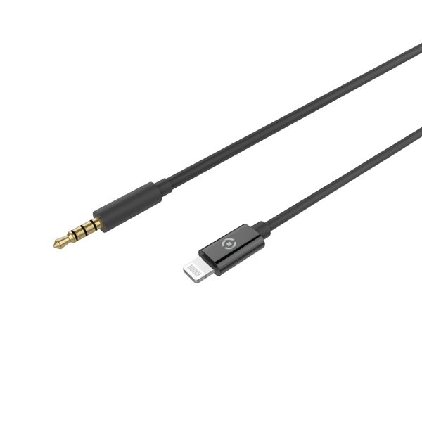 LIGHTNING TO JACK 3.5MM CABLE BLACK