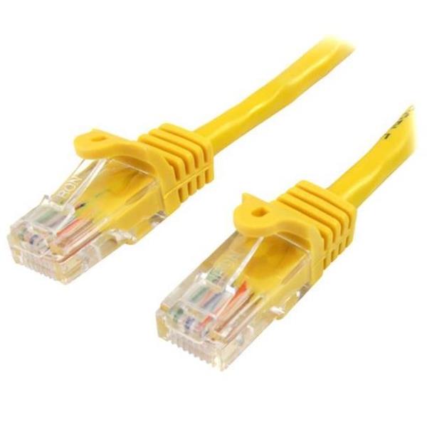 CAVO DI RETE CAT 5E GIALLO 2M