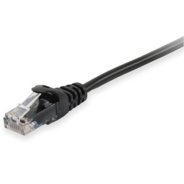 CAT.6A U/UTP PATCH CABLE, 0.5M, BLA