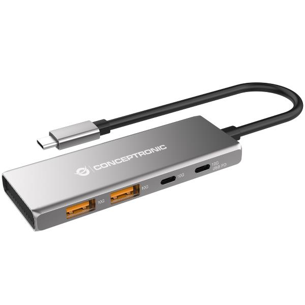 4-PORT USB 3.2 GEN 2 HUB, 10GBPS, U