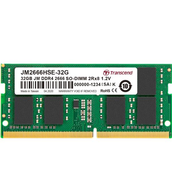 32GB JM DDR4 2666MHZ SO-DIMM2RX8