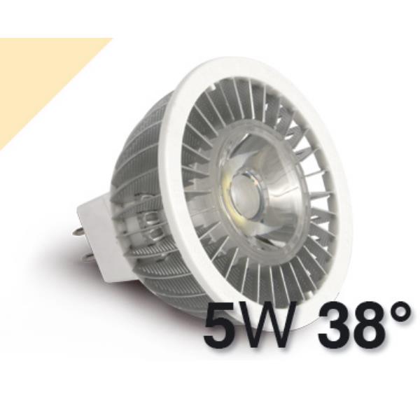 FARETTO LED MR16 5W LUCE CALDA 38°