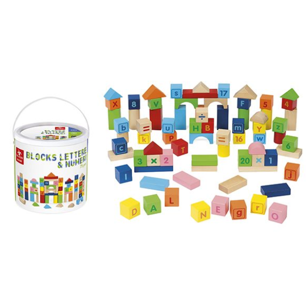 BLOCKS LETTERE E NUMERI 75 PZ