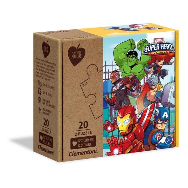 PUZZLE 2X20PZ MARVEL SUPERHERO