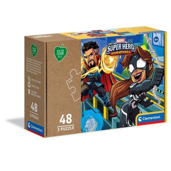 PUZZLE 3X48 PZ MARVEL SUPERHERO