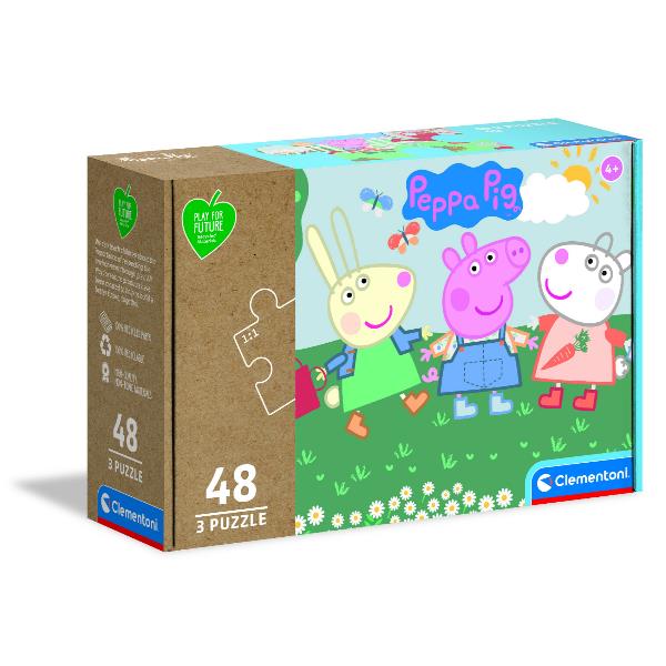 PUZZLE 3X48 PZ PEPPA PIG