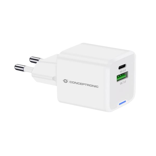 2-PORT 20W GAN USB PD CHARGER, USB