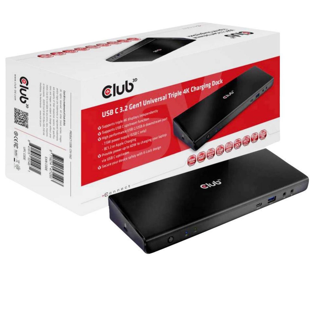 USB-C 3.2 UNIV.3X 4K CHARG.DOCK 60W