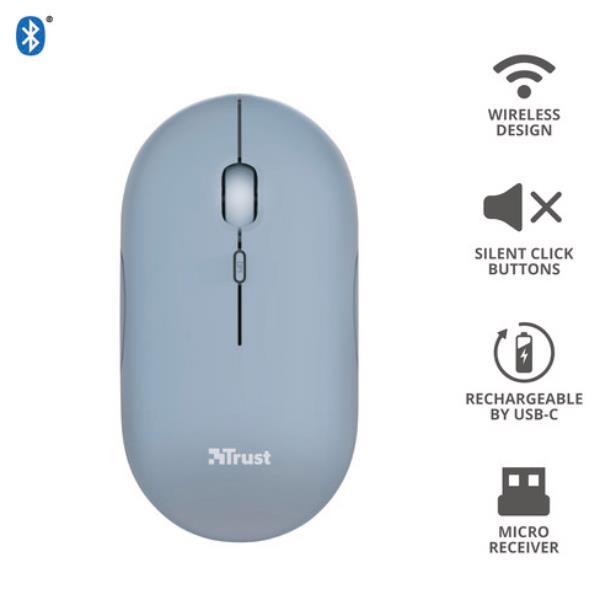 PUCK WIRELESS MOUSE BLUE