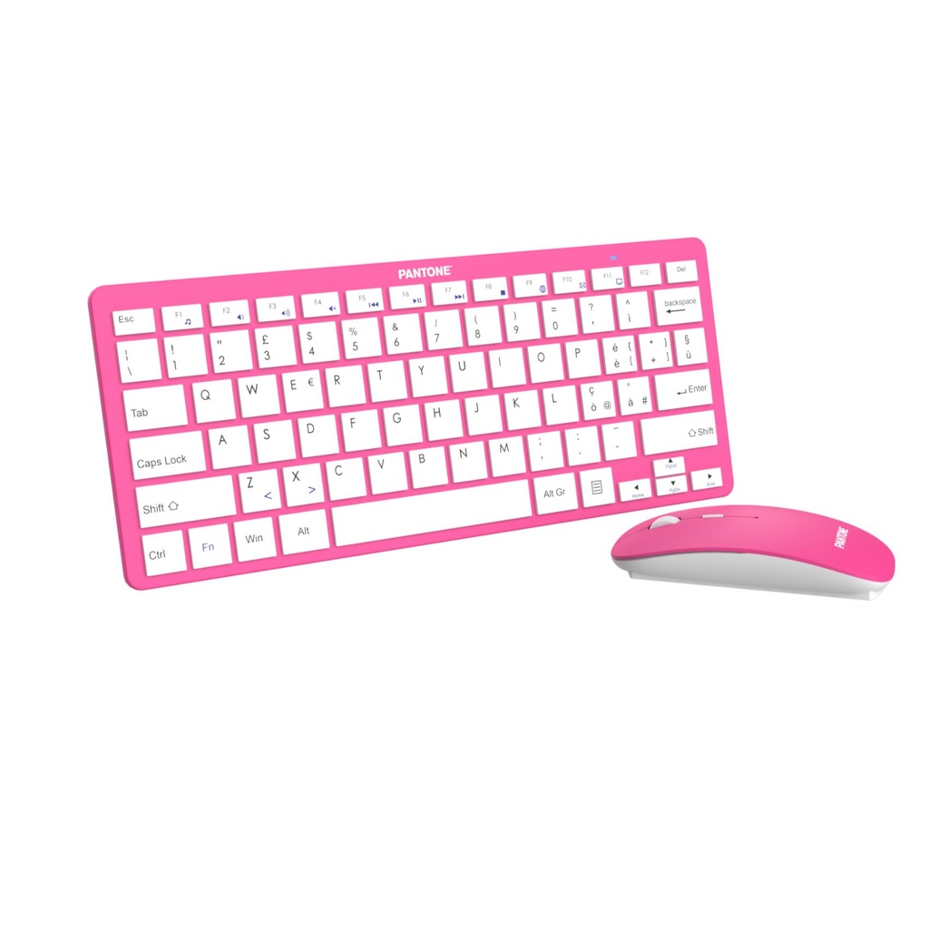 PANTONE TASTIERA CON MOUSE PINK