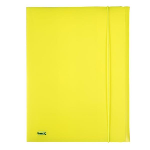 CART. ELASTICO NEON 24X33 GIALLO