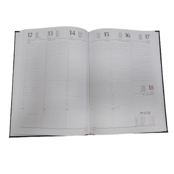 AGENDA BLU SETT 17X24 BL. FISSO