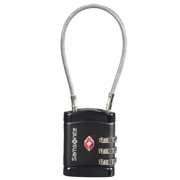 CABLELOCK 3 DIAL TSA NERO