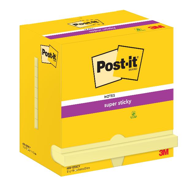 CF12BLOC POST-IT SUPSTIC655-12SSCY