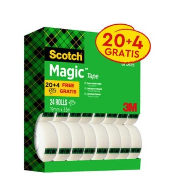 VALUE PACK SCOTCH MAGIC 19X33MM 24R