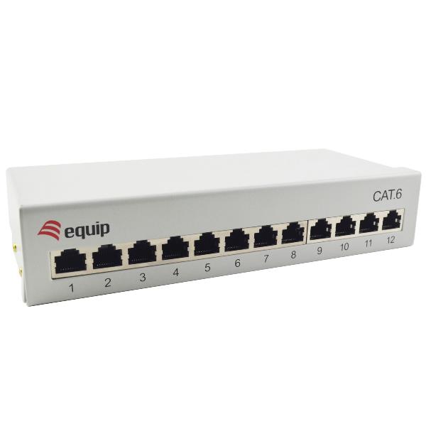 CAT.6 PATCH PANEL 12-PORT DESKTOP,