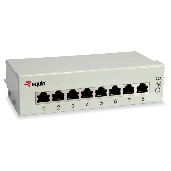 CAT.6 PATCH PANEL   8-PORT DESKTOP,