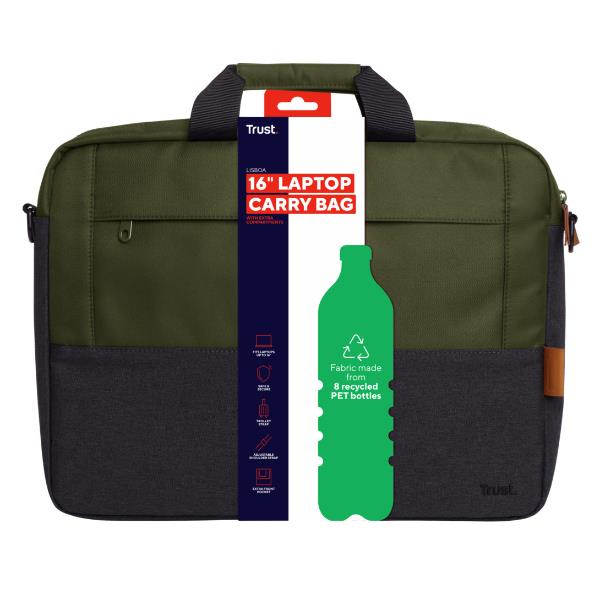 LISBOA 16" LAPTOP BAG - GREEN