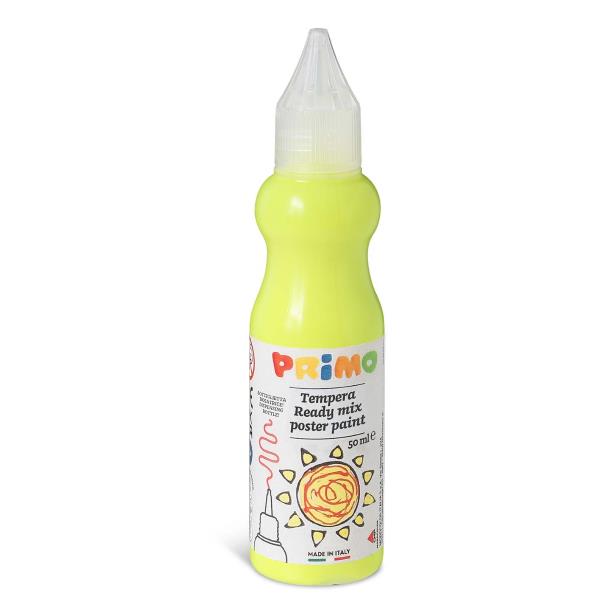 BOTTIGLIA 50ML TEMPERA GIALLO FLUO