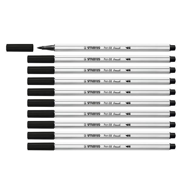 CF10 STABILO PEN 68 BRUSH NERO