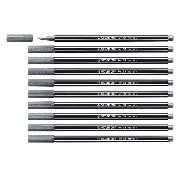 CF10 STABILO PEN68METALLIC ARGEN