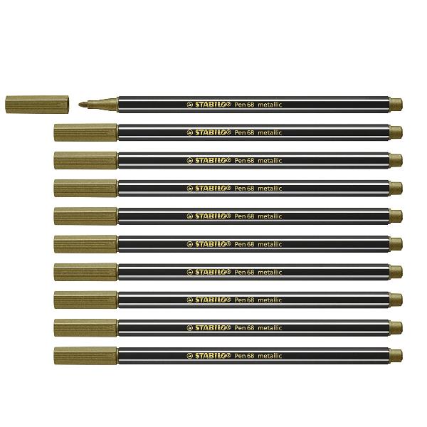 CF10 STABILO PEN68METALLIC ORO M