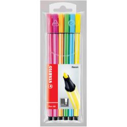 AST6 STABILO PEN 68 COL NEON