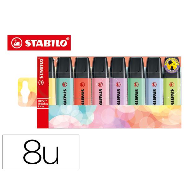 AST8 STABILO BOSS PASTEL ASSORTITI