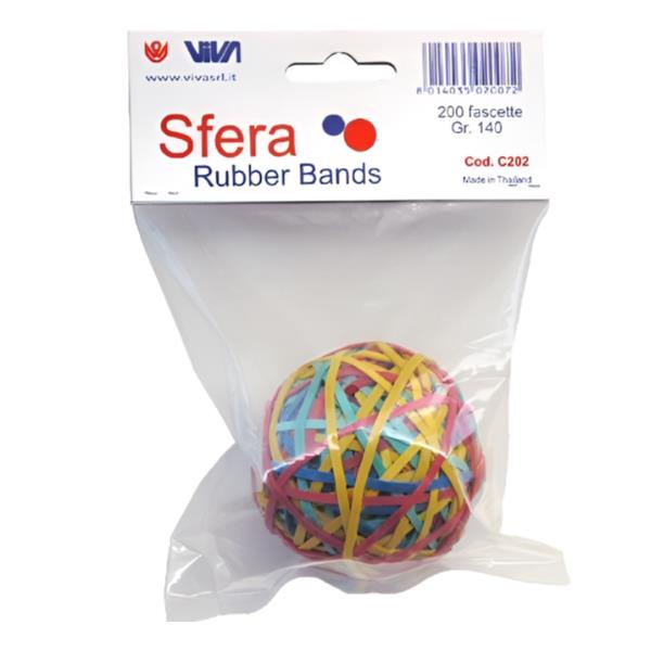 SFERA DI 200 ELASTICI ASSORTITI