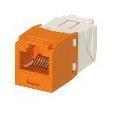 PRESA MINICOM RJ45U CAT.6 ARANCIO