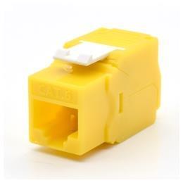 PRESA RJ45U CAT.6  GIALLO