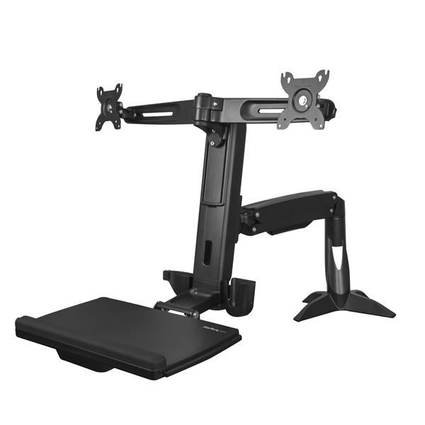 BRACCIO PER DUE MONITOR SIT-STAND